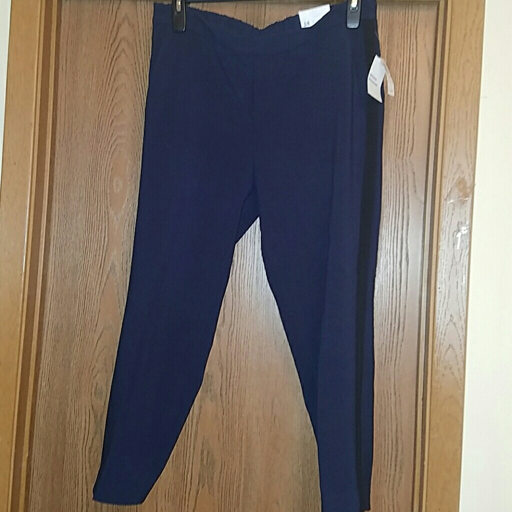Old Navy blue and black trousers